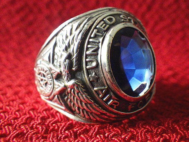 【限定値下】激レア【1940年代頃】USAF シルバー製 ミリタリーリング