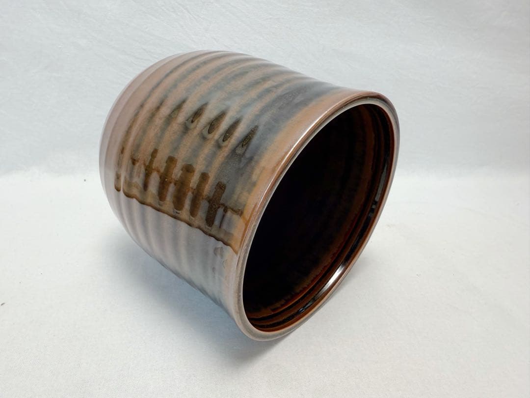 茶道具 加藤藤山 造 古瀬戸 一重口 水指 陶印 塗蓋 共箱