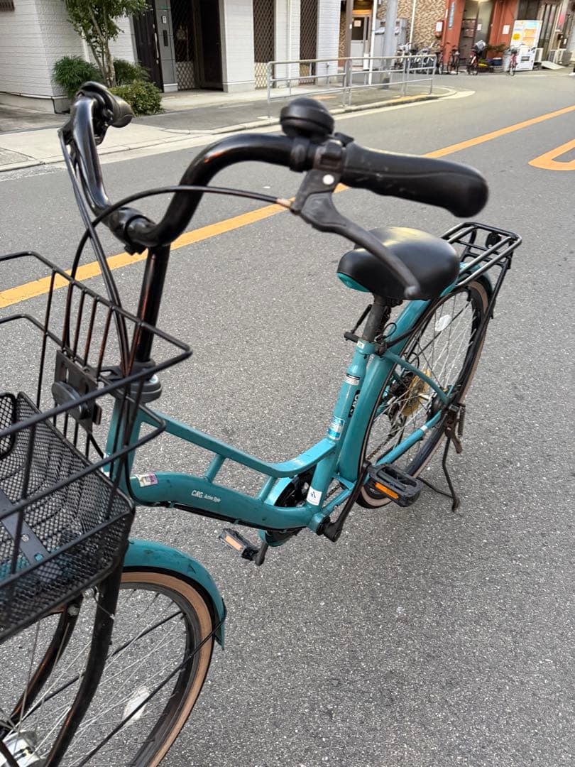 163 自転車 大阪市 【引取り限定】 美品 26インチ 変速付き