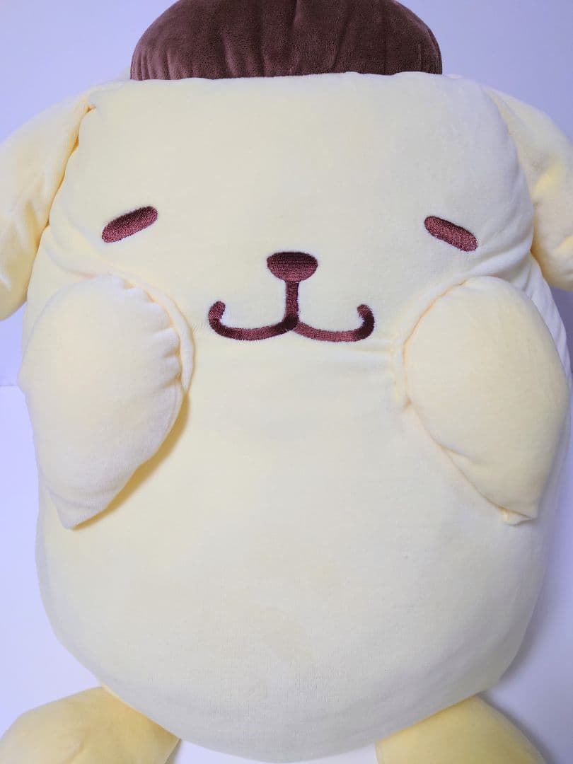 特大　ポムポムプリン　ほっぺぎゅームニュムニュ　BIG　ぬいぐるみ