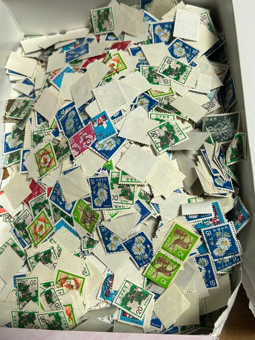 大量 使用済切手 コレクション