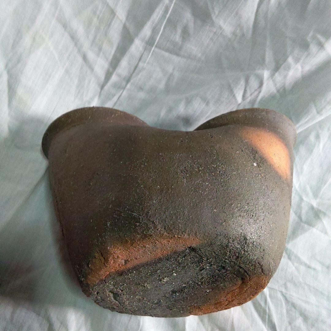 備前焼　はぜ壺型花器