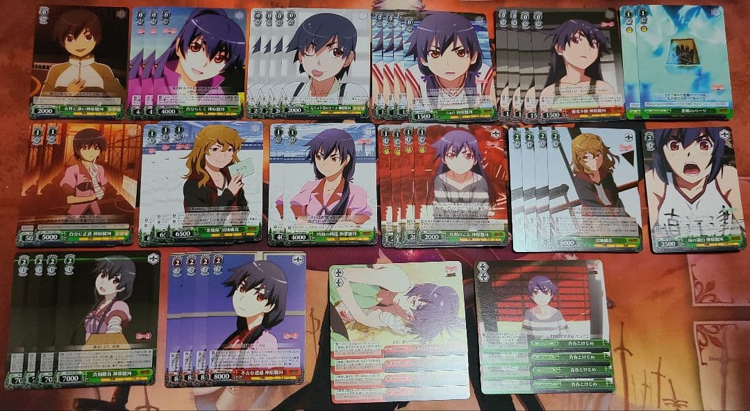 神原駿河　沼地蝋花　デッキ　物語シリーズ　化物語　花物語　ヴァイスシュヴァルツ