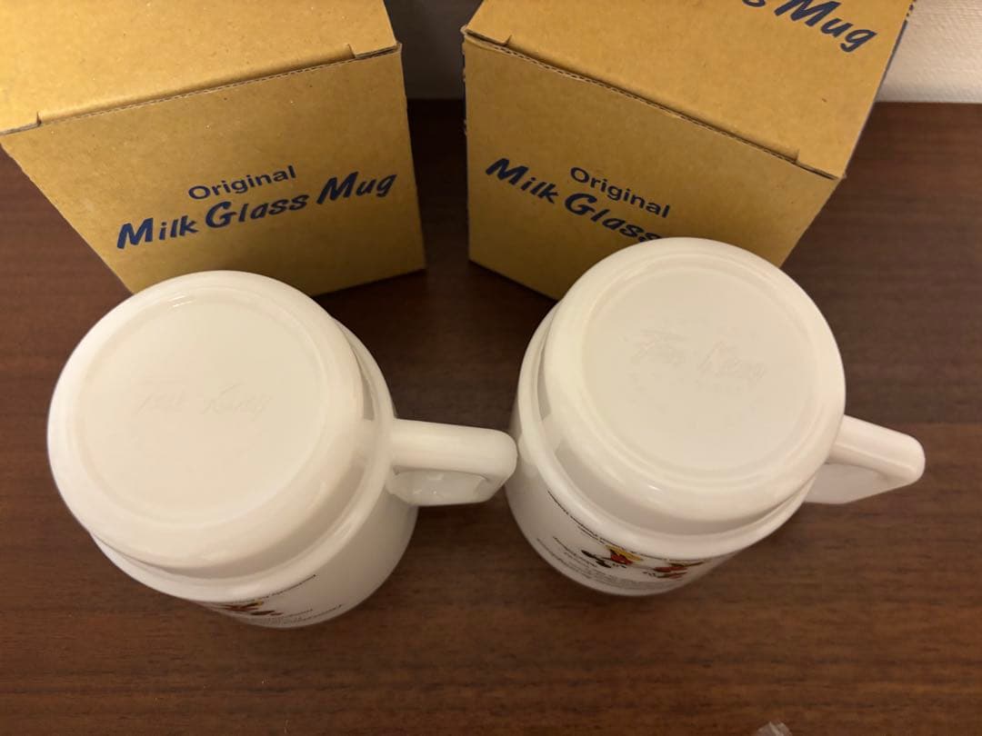 ☆レア　希少ディズニー　ファイヤーキング　ミルクマグ　ミッキー　ミニー