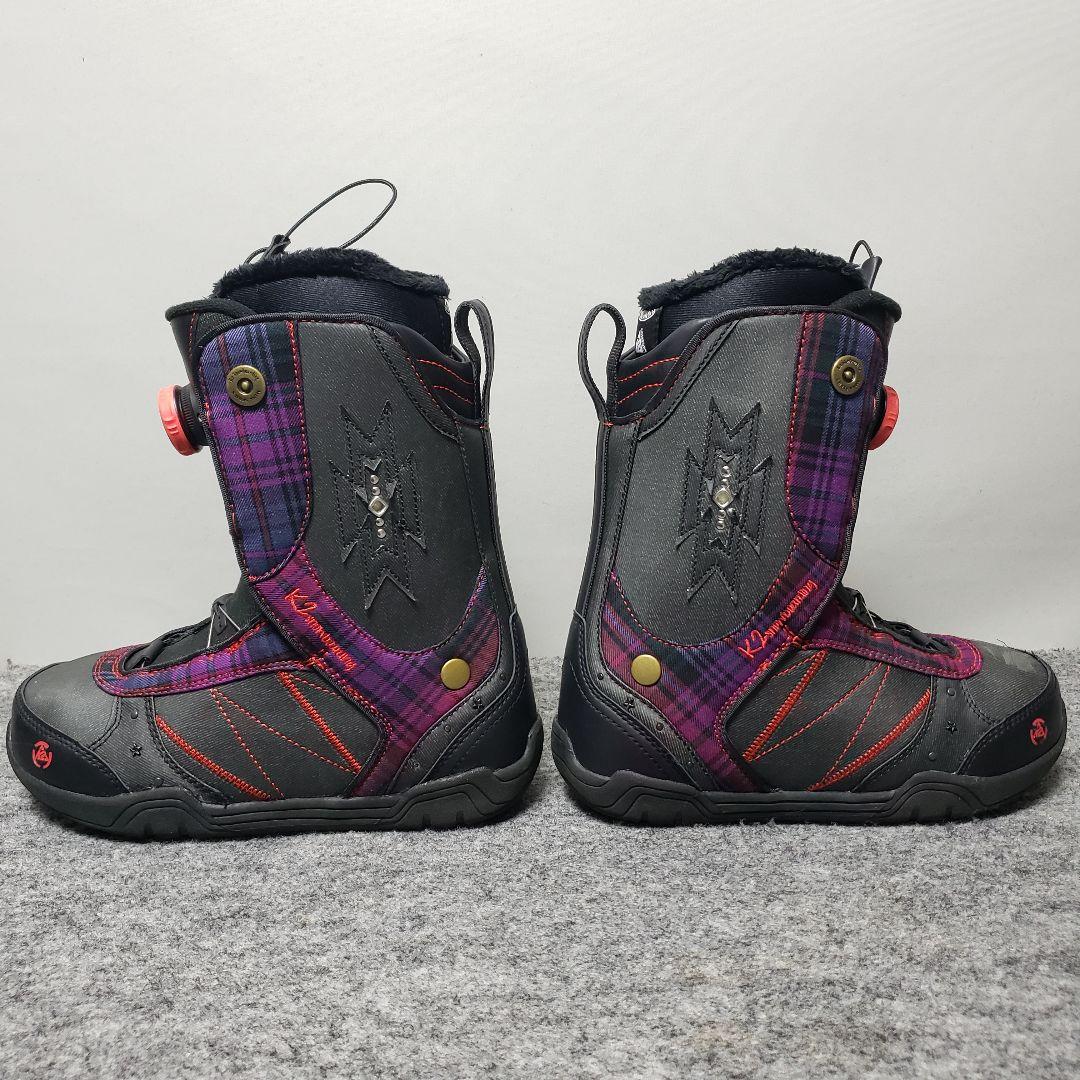 美品 K2 24.0cm ダイヤルブーツ レディース