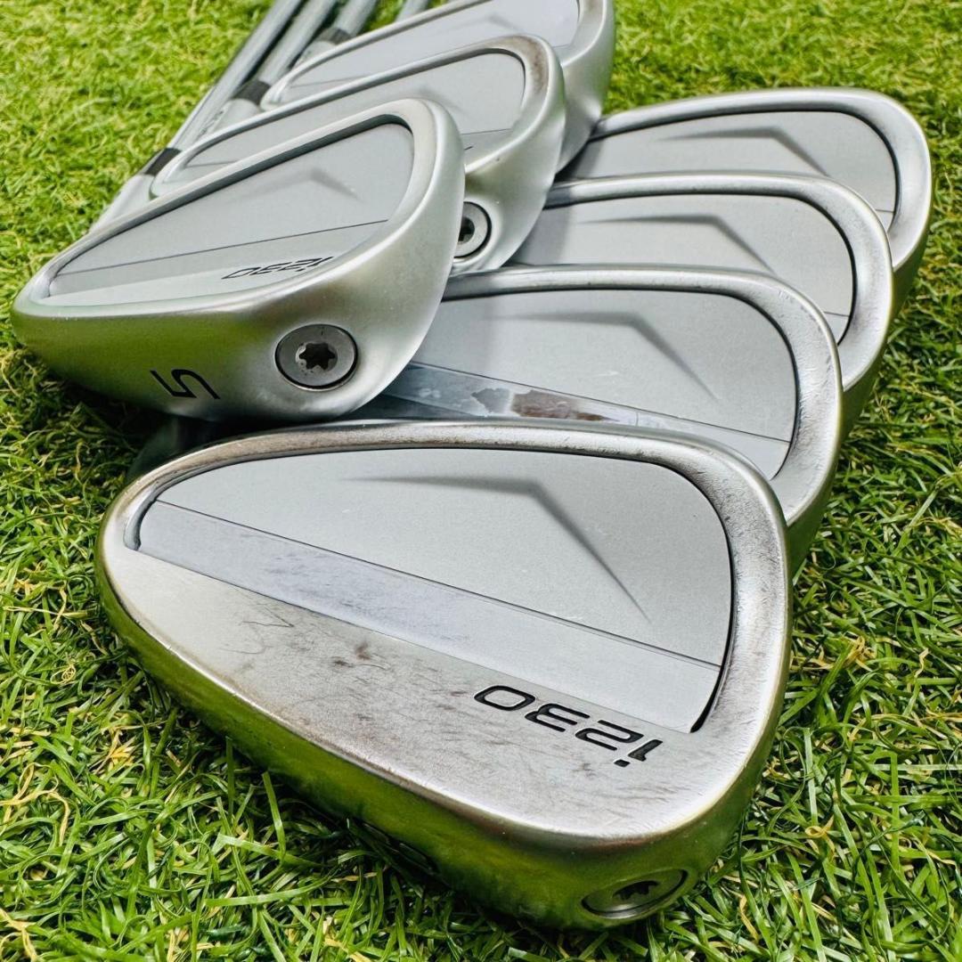 【良品】ピン i230 黒ドット メンズアイアンセット 7本 スチール S