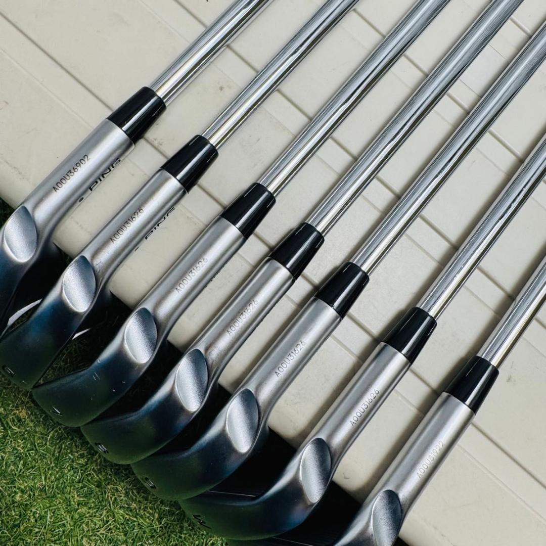 【良品】ピン i230 黒ドット メンズアイアンセット 7本 スチール S