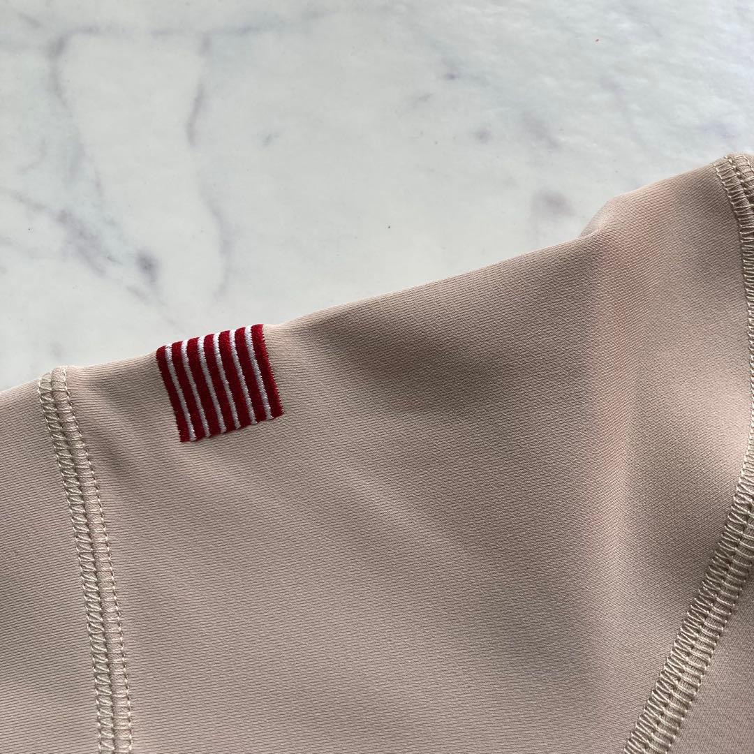 定価30800円【新品】レディースSブリーフィング モックネックワンピース薄茶