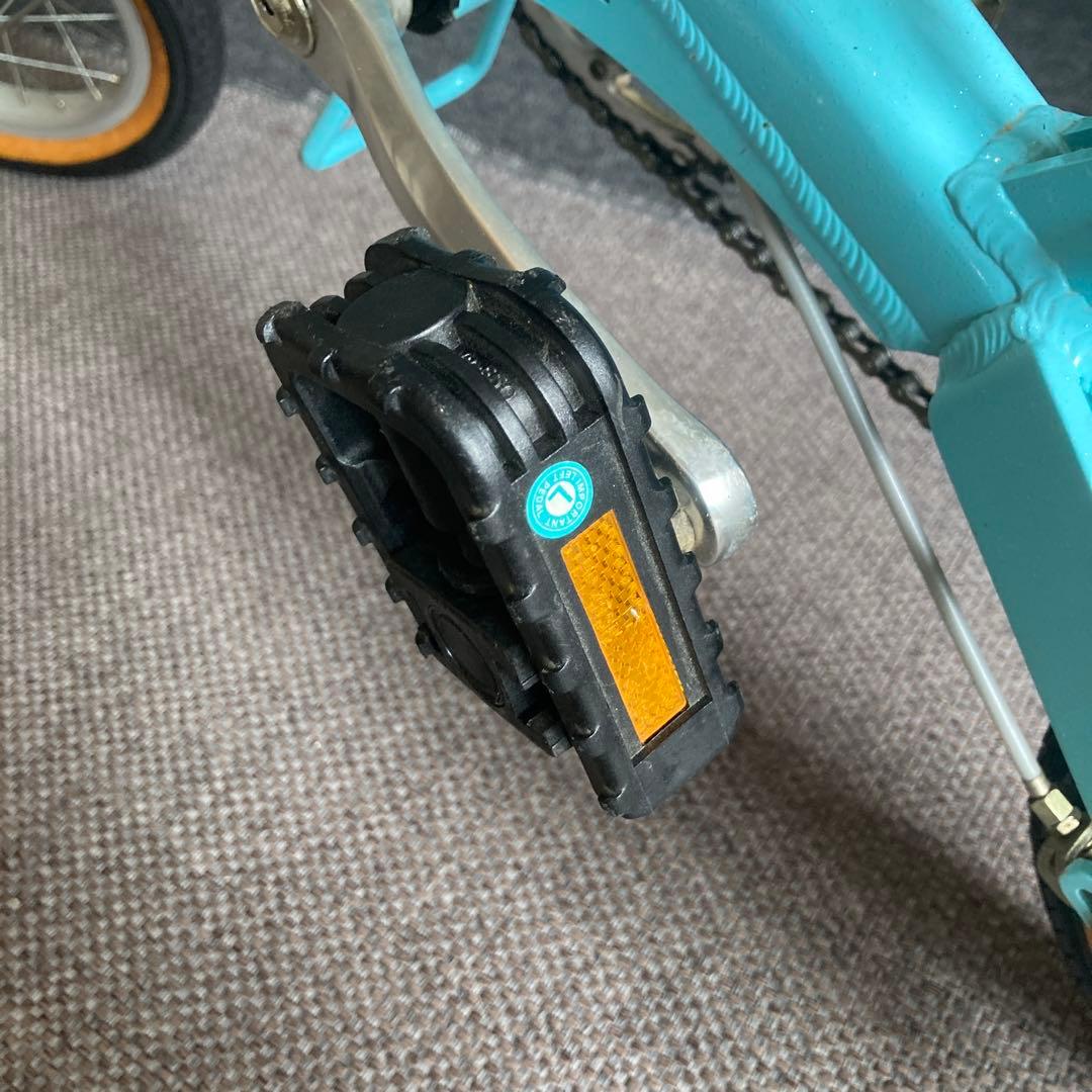 折りたたみ自転車 青