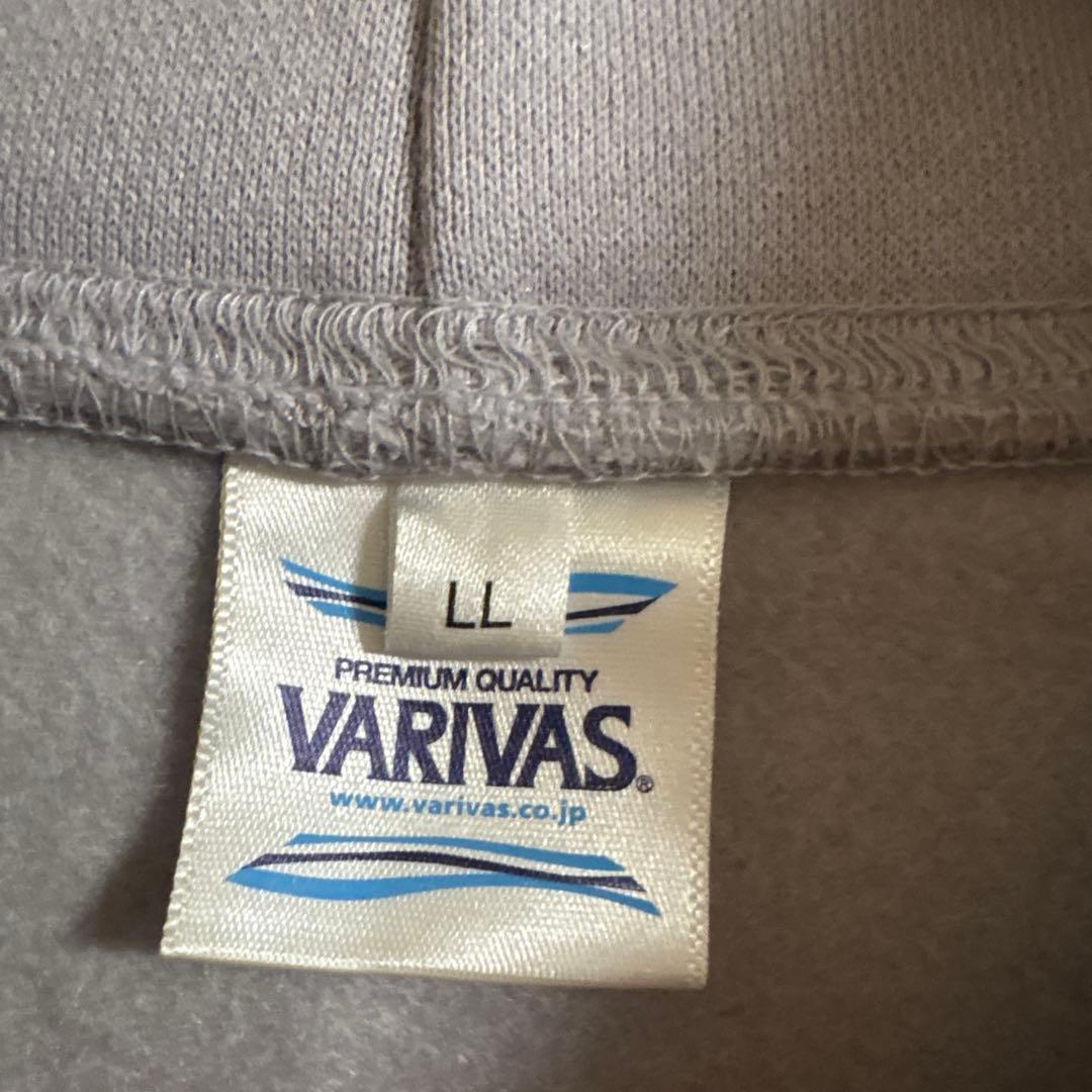 VARIVAS フード付き フルジップパーカー LLサイズ グレー