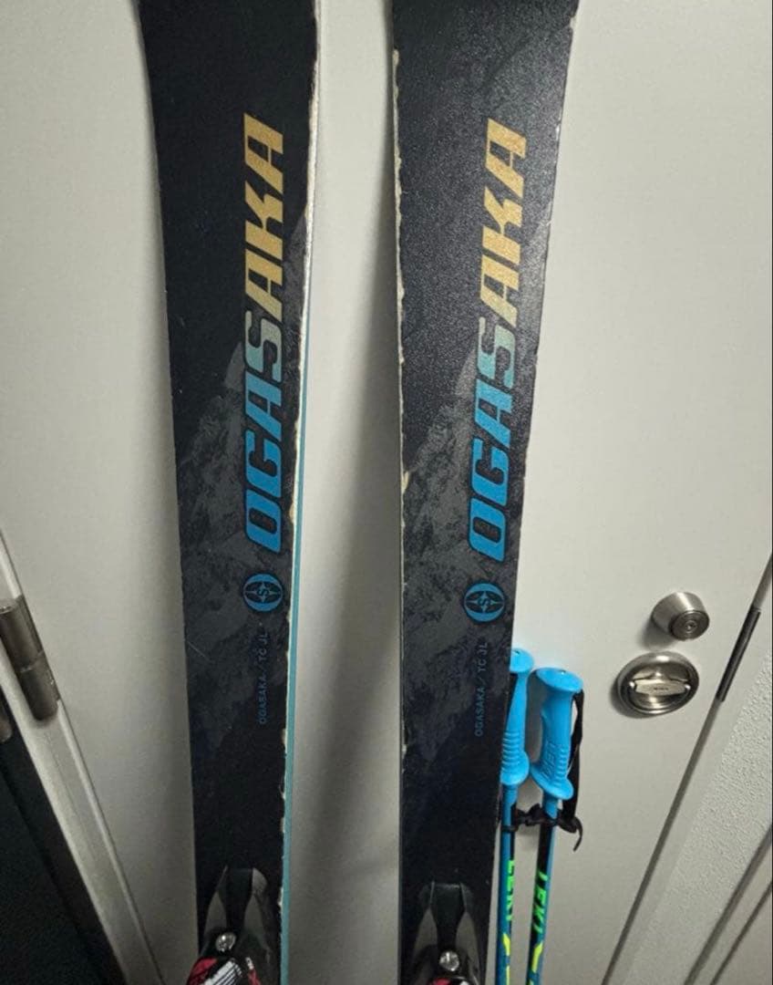 オガサカスキー板TC-JL160cmジュニアスキー板レキポール