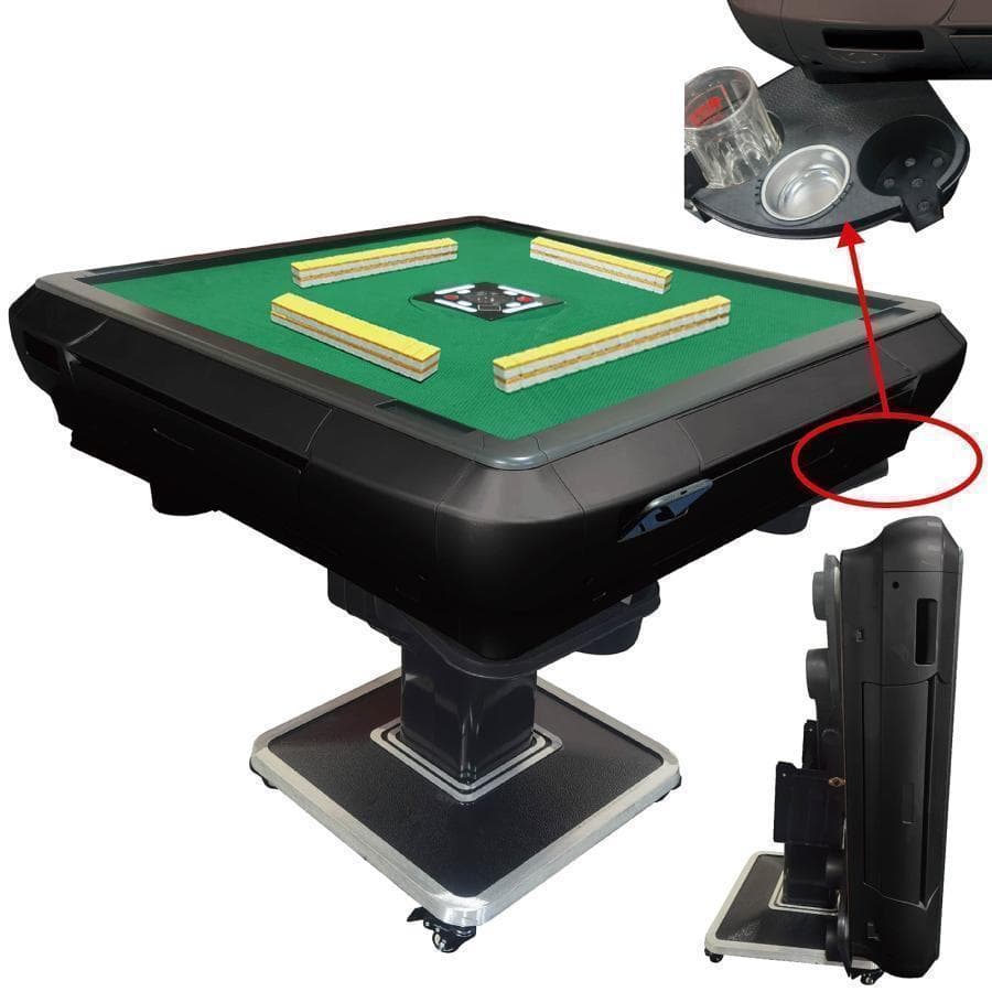 全自動麻雀卓 家庭用B2128折りたたみ麻雀卓全自動卓 33mm マットブラック