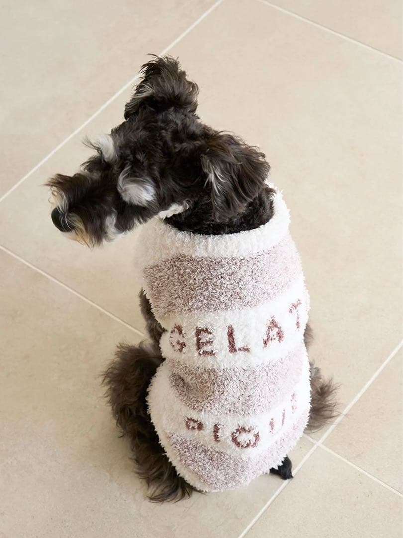 新品2点セットラージサイズジェラートメランジ2ボーダープルオーバー　中綿ベスト