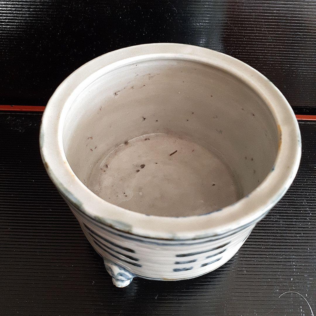 李朝　八卦紋染付け算き香枦