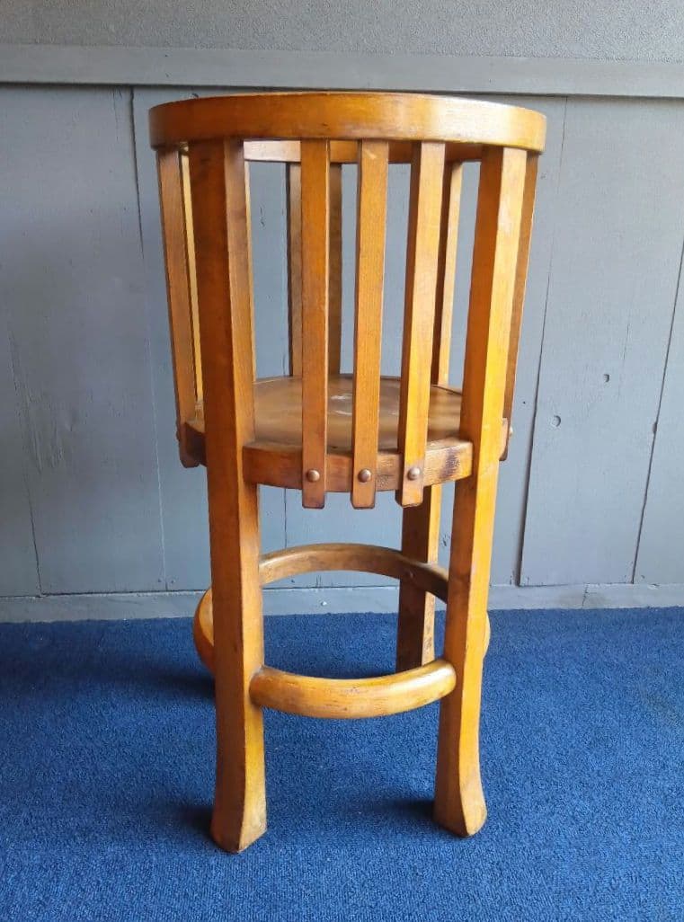 木製手炙り火鉢台　レトロ　ヴィンテージ　昭和　観葉植物