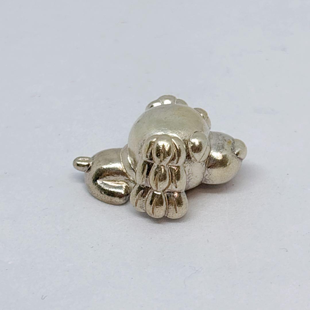 【希少品】お茶犬 コーヒー犬 シルバー SILVER 置物 フィギュア