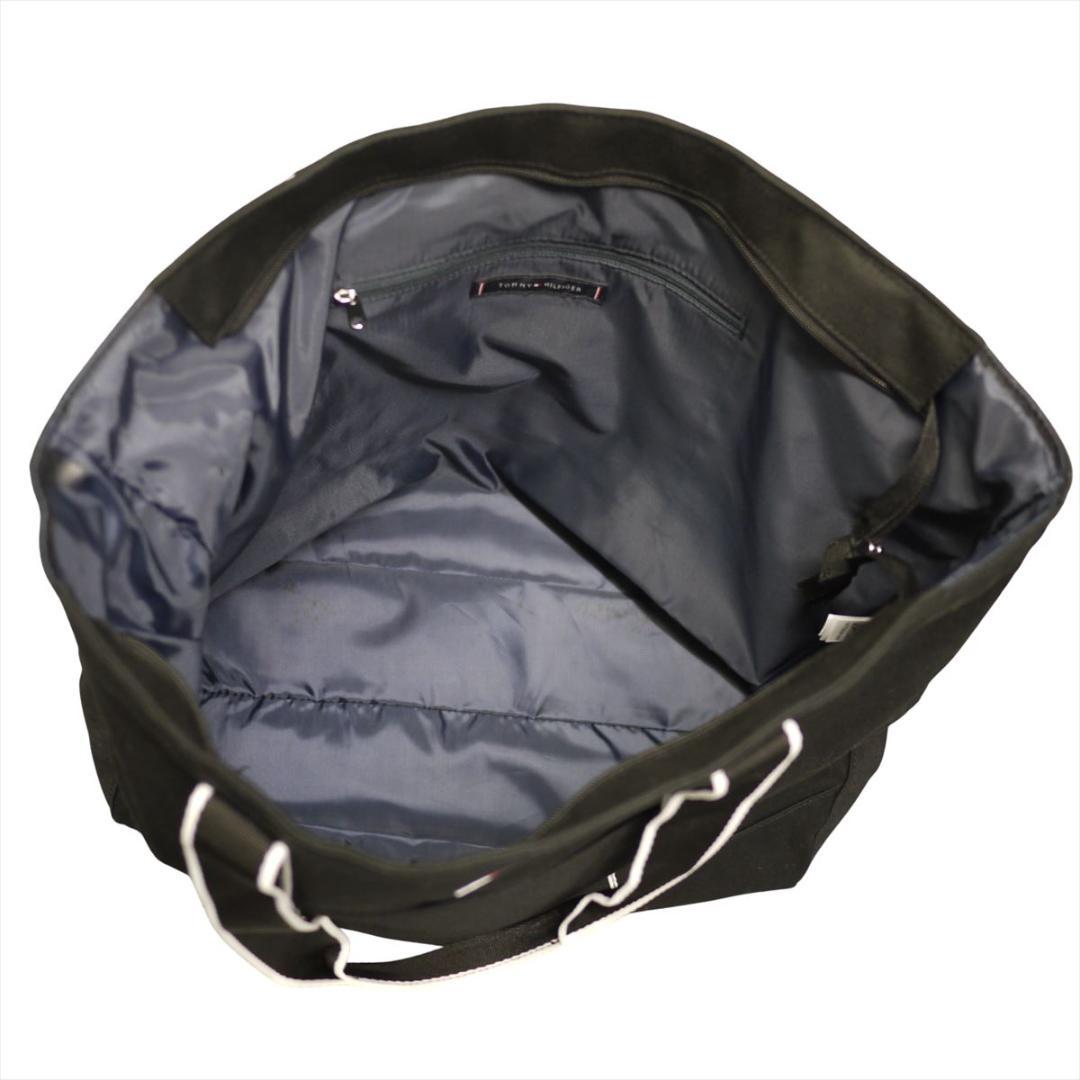 新品 トミーヒルフィガー 刺繍ロゴ トートバッグ ブラック ゴルフにも