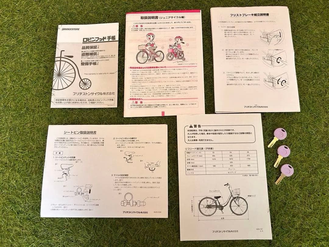 ブリヂストン リコリーナ　22インチ子ども自転車【お引き取り限定】
