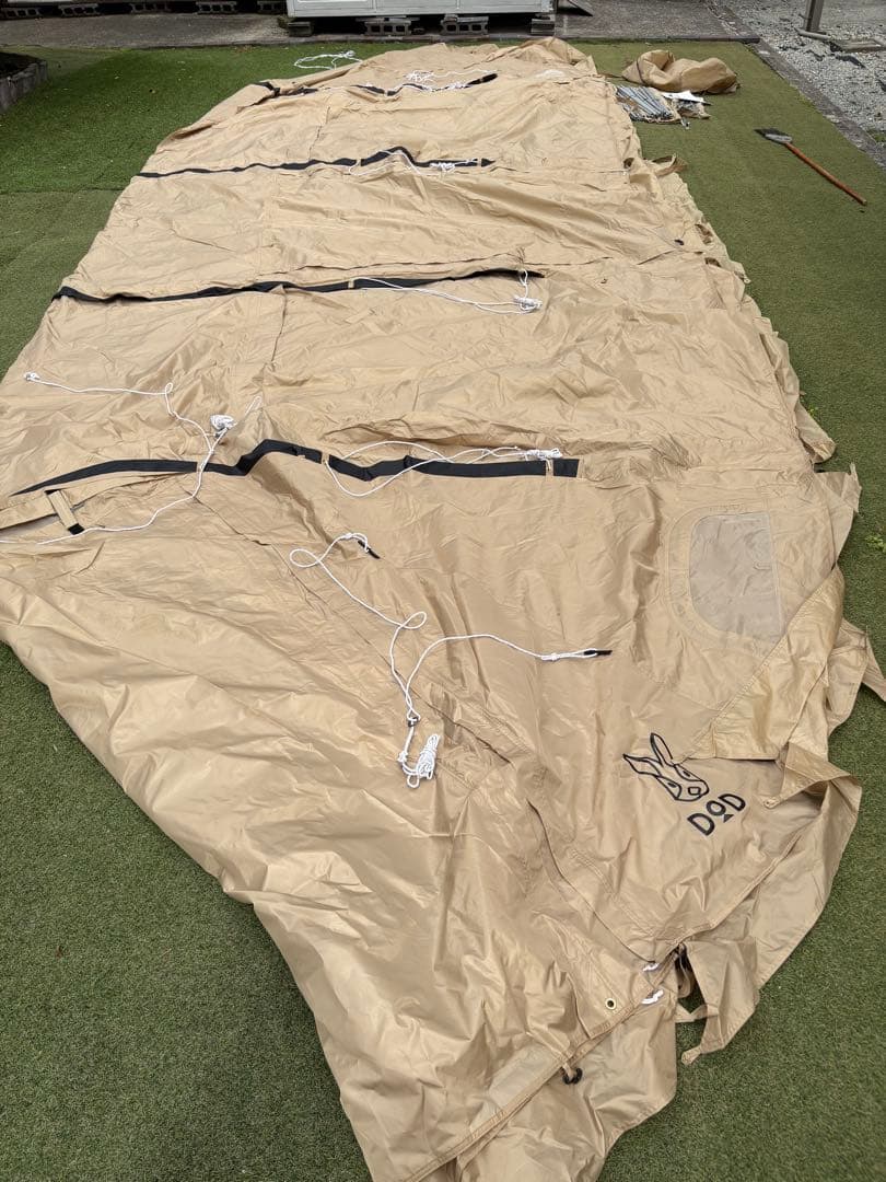 【もい様】DOD ディーオーディー カマボコテント 3M タン 4点セット