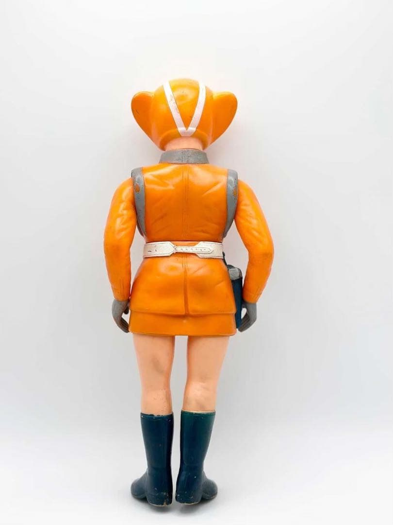 トリプルファイター　SAT女性隊員 ソフビ ブルマァク 当時物 昭和レトロ
