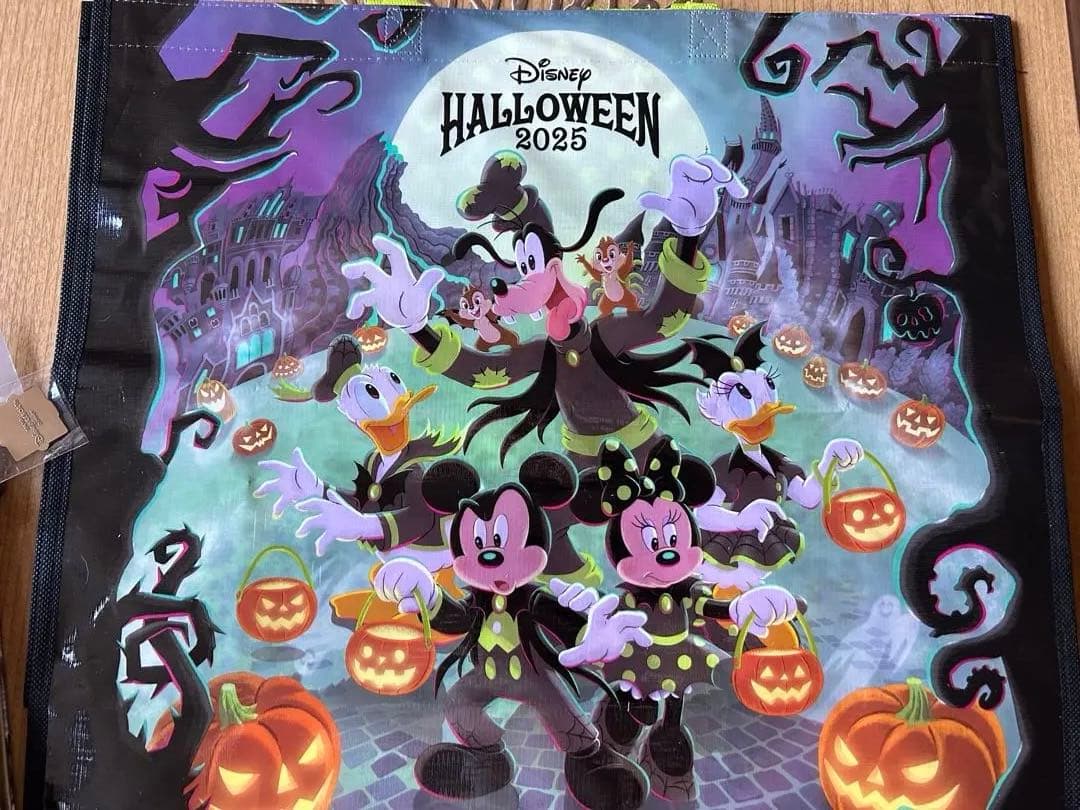 ディズニーハロウィン2025トートバック、ミラコスタ限定バック等5点セット