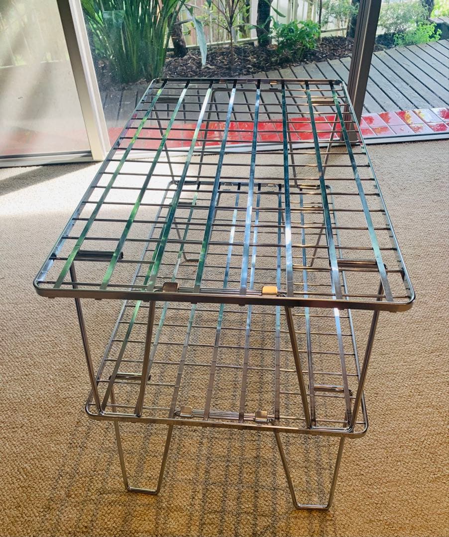 廃盤品　ユニフレーム　フィールドラック(シルバー) ２個セット