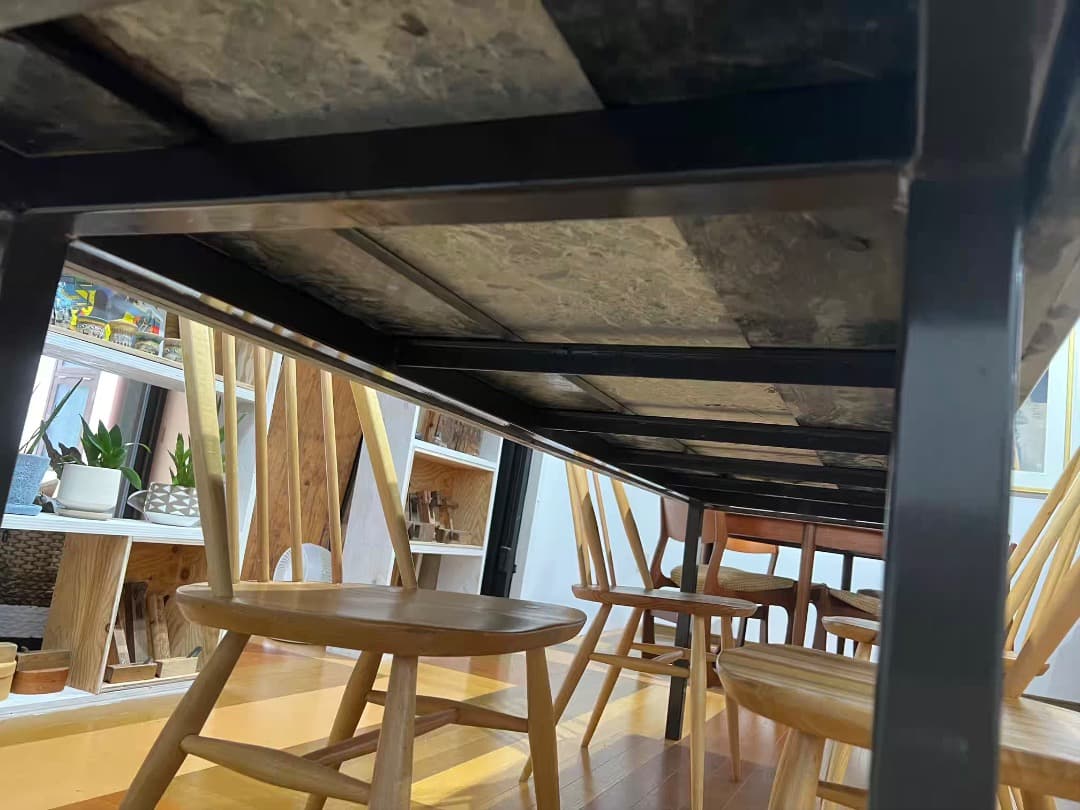 【高級】ビンテージ グリーンマーブル模様が美しい 大理石 ビッグテーブル