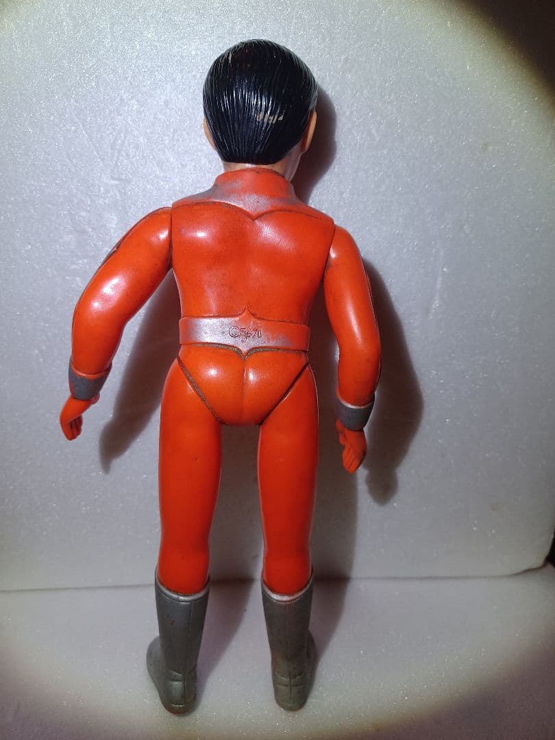 (昭和購入物)ファイヤーマン（約27㎝）面なし　ソフビ