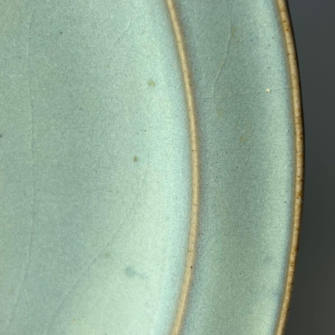 優美 鈞窯 天藍釉紫斑大盤 北宋至金 桐箱付 中国美術 古玩