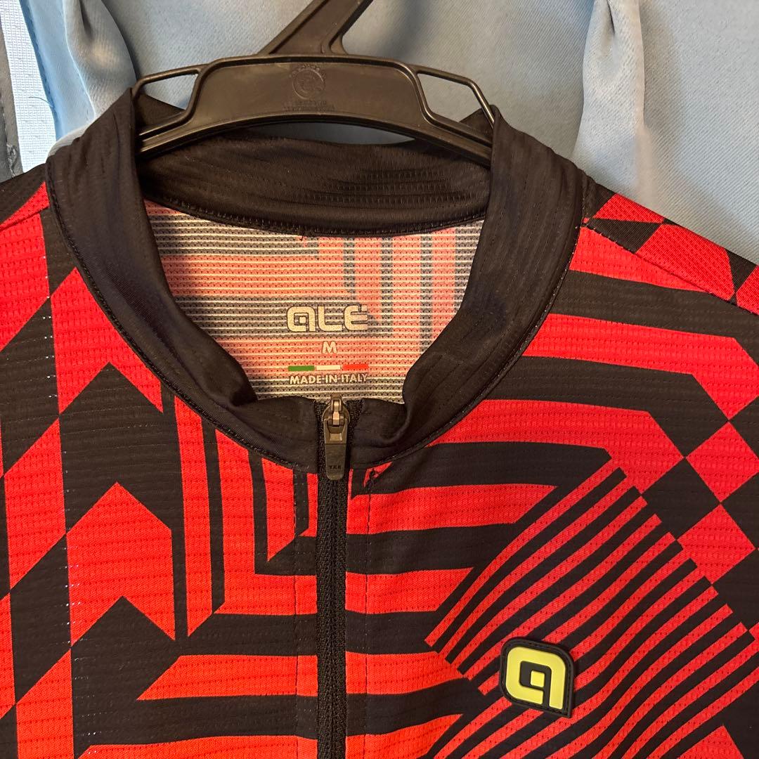 ALÉ サイクルジャージ M 赤/黒