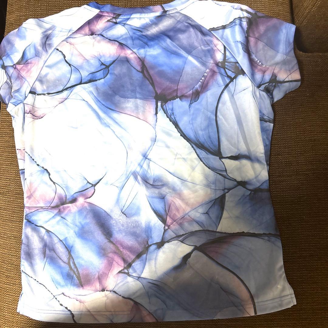 ヨネックステニスベリークールゲームシャツブルーOバドミントンレディースアドミラル