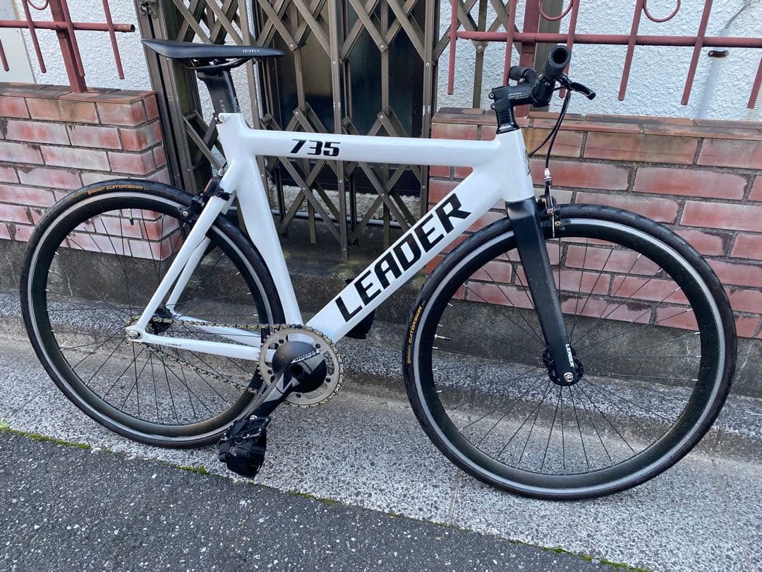 LEADER 735 ホワイト ピストバイク