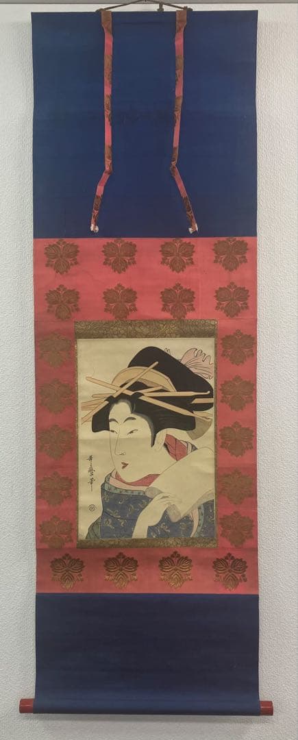 喜多川歌麿　版画　浮世絵　美人画　掛軸（Utamaro・Ukiyoe・Edo）