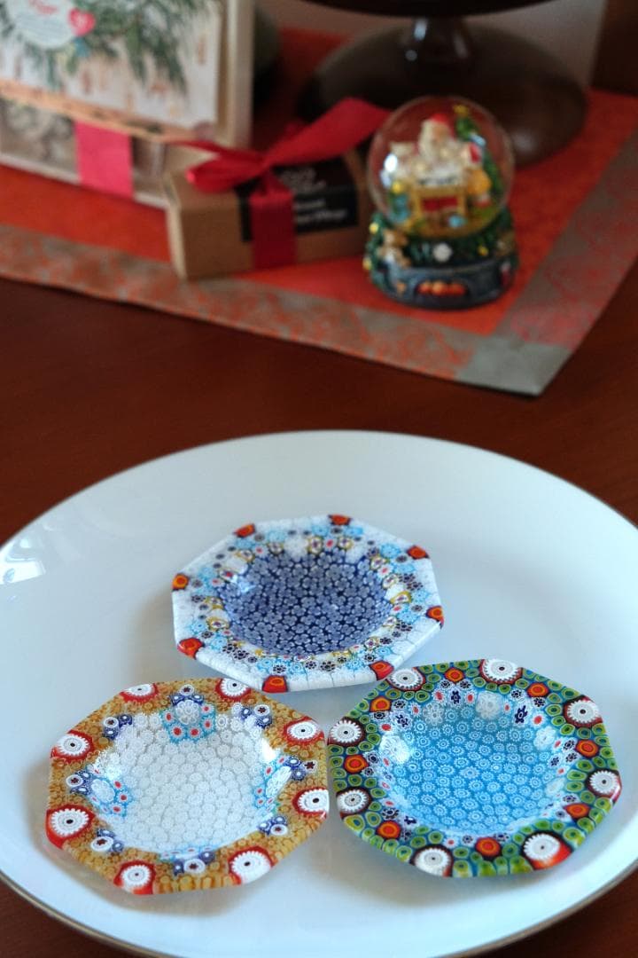 ベネチアンガラス ミルフィオリ 小皿 皿 江波冨士子/黒木国昭/藤田喬平/花瓶