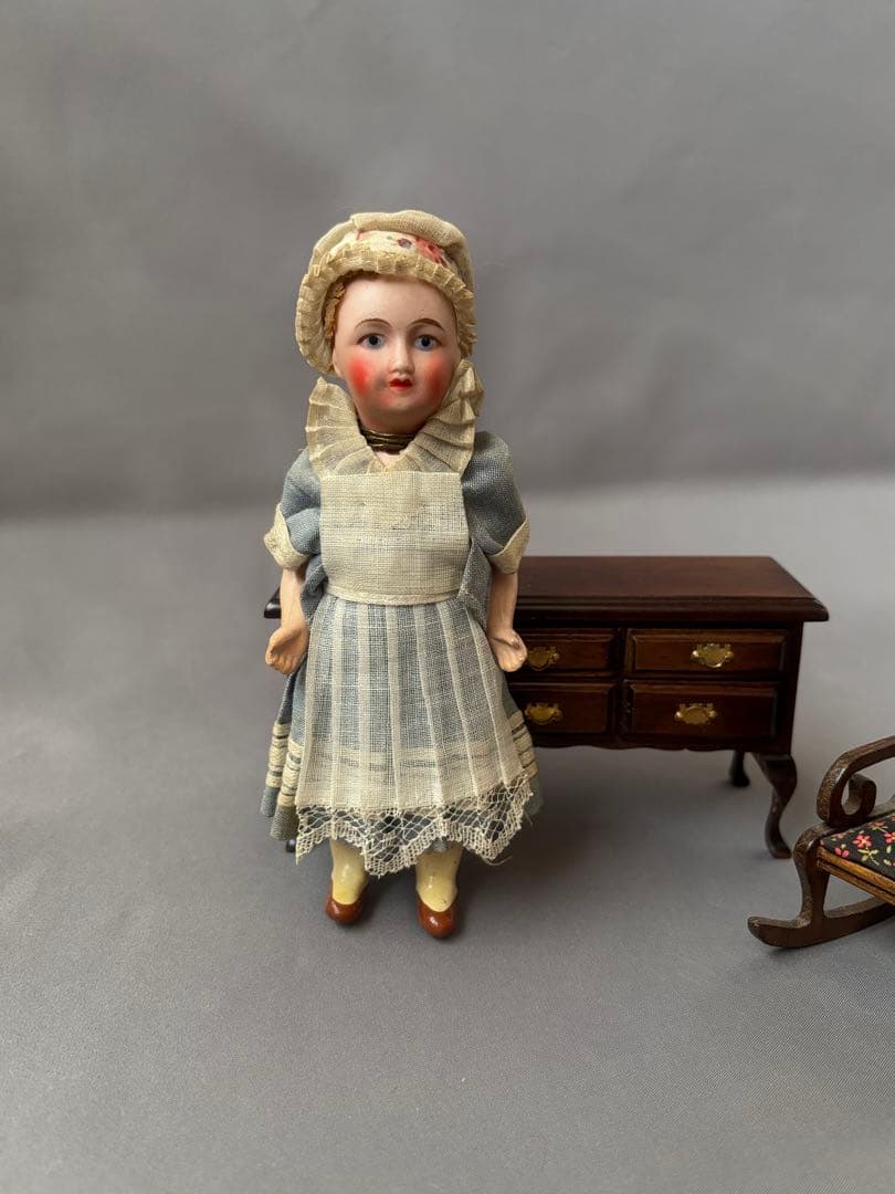 アンティーク ビスクドール ドールハウスドール Unis France