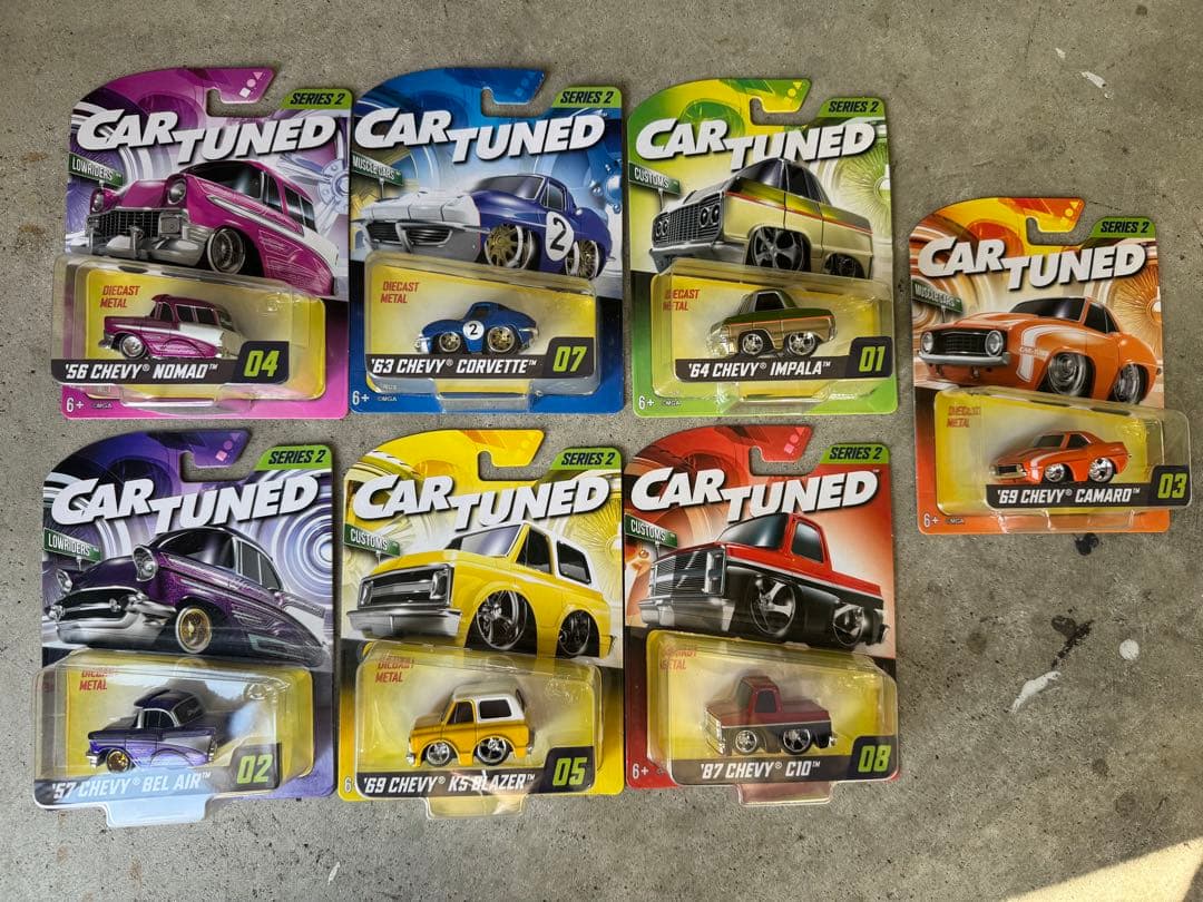 CARTUNED ミニカー　7台セット　ローライダー　ホットロッド