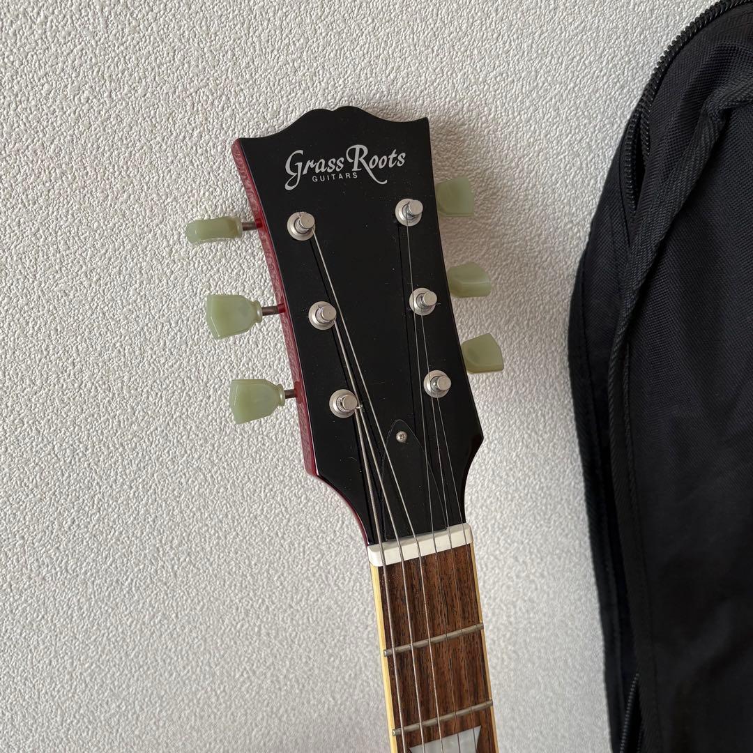 GrassRoots SG ギター レッド｜スタンド・ケース付き