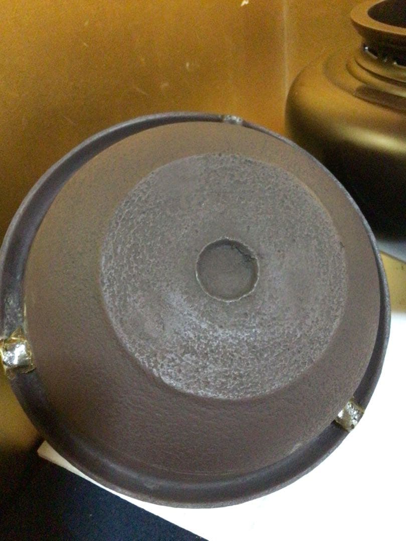 畠春斉 真形釜 唐銅朝鮮風炉 野々田製電熱器 桐共箱付き