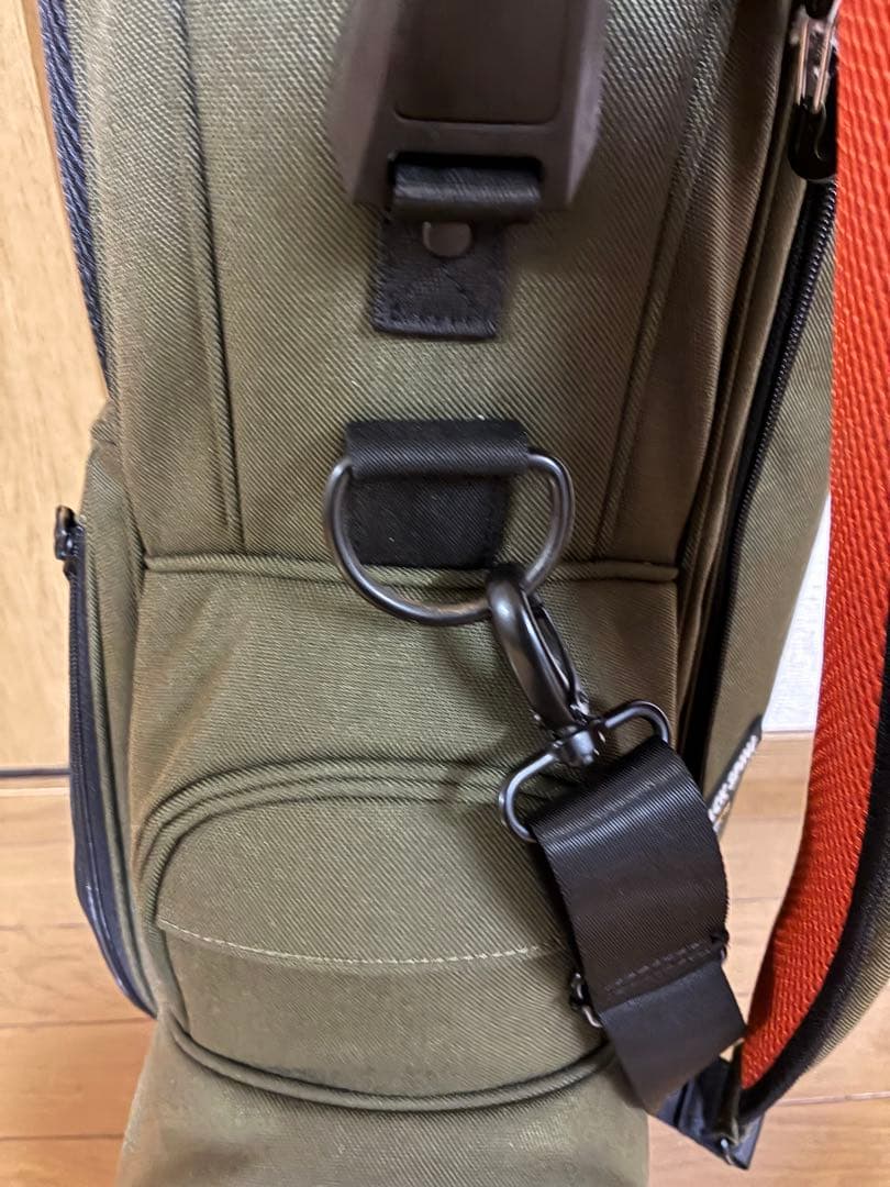 【美品】BACK SPIN!　スタンドキャディバッグ(カーキ)