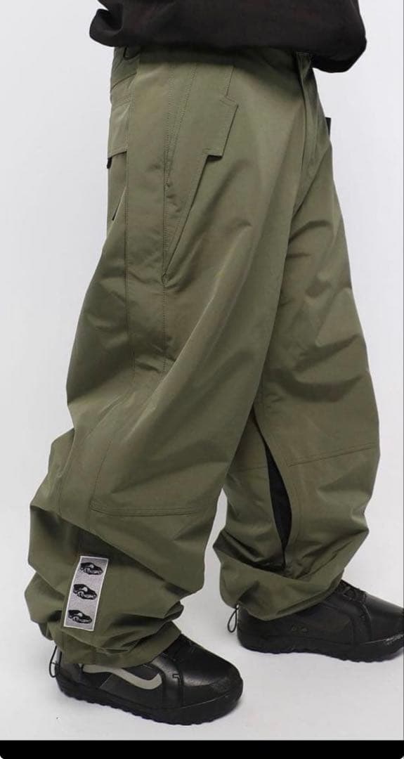 DIALRANGE オリーブグリーン ワイドパンツ2XL