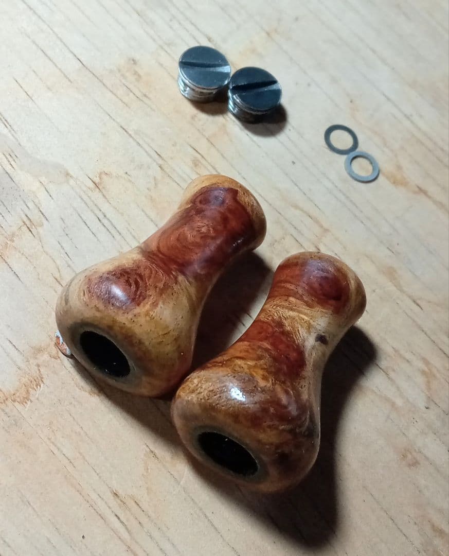 花梨ノブ　ハンドルノブ　リールノブ　フィネス　ラウンド　シマノ　ダイワ　NS