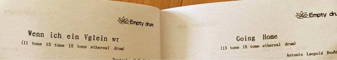 タングドラム15音　Dメジャー　楽譜あり　EMPTY DRUM