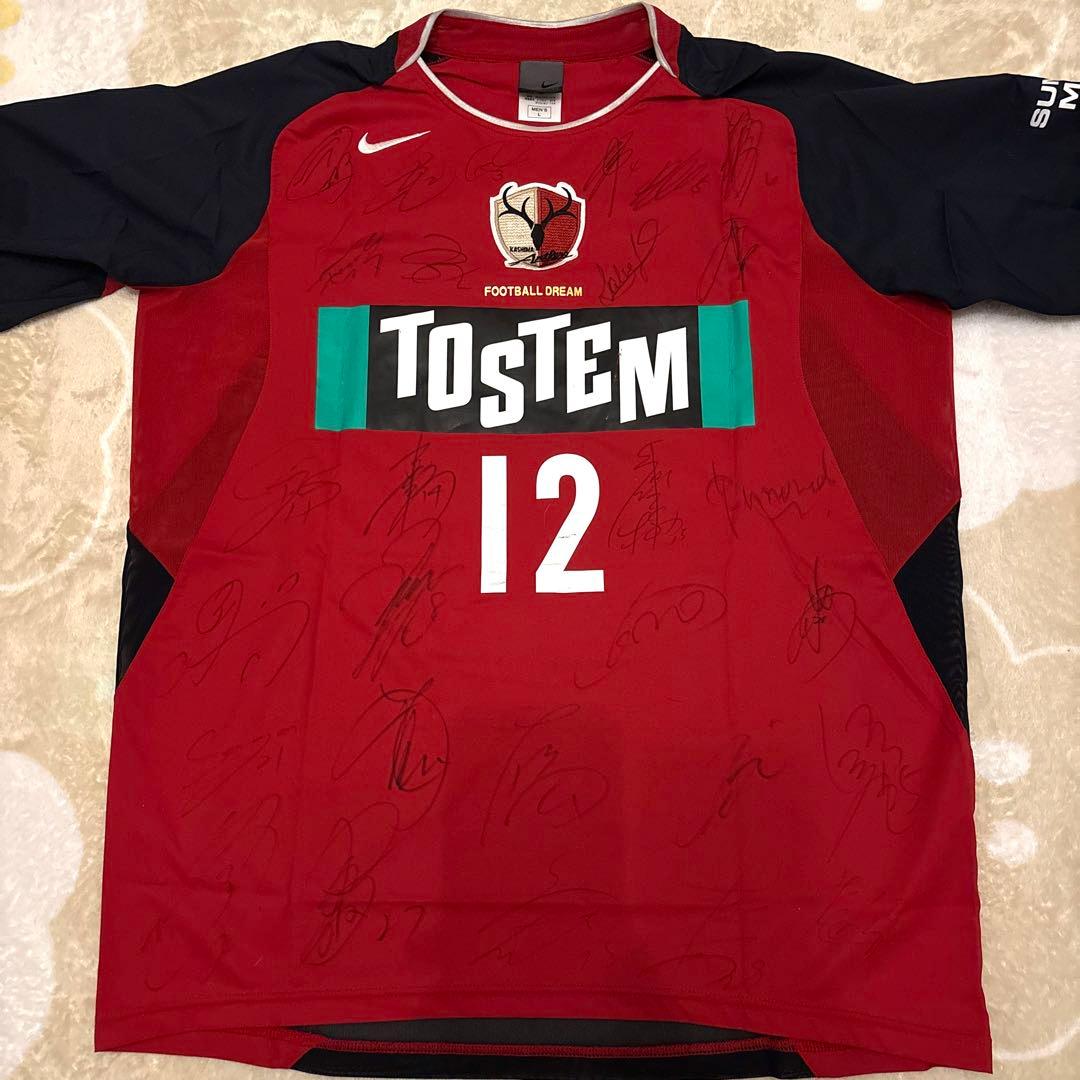 鹿島アントラーズ 2004年 2005年 ユニフォーム 12番 サイン入り L