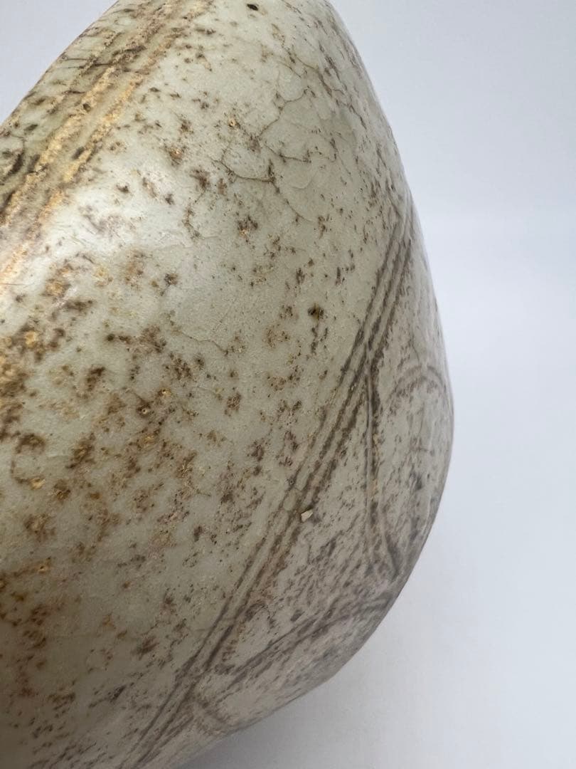 中国隋朝唐朝灰釉碗内「清」字あり唐物古美術品江戸アンティーク骨董コレクション青磁