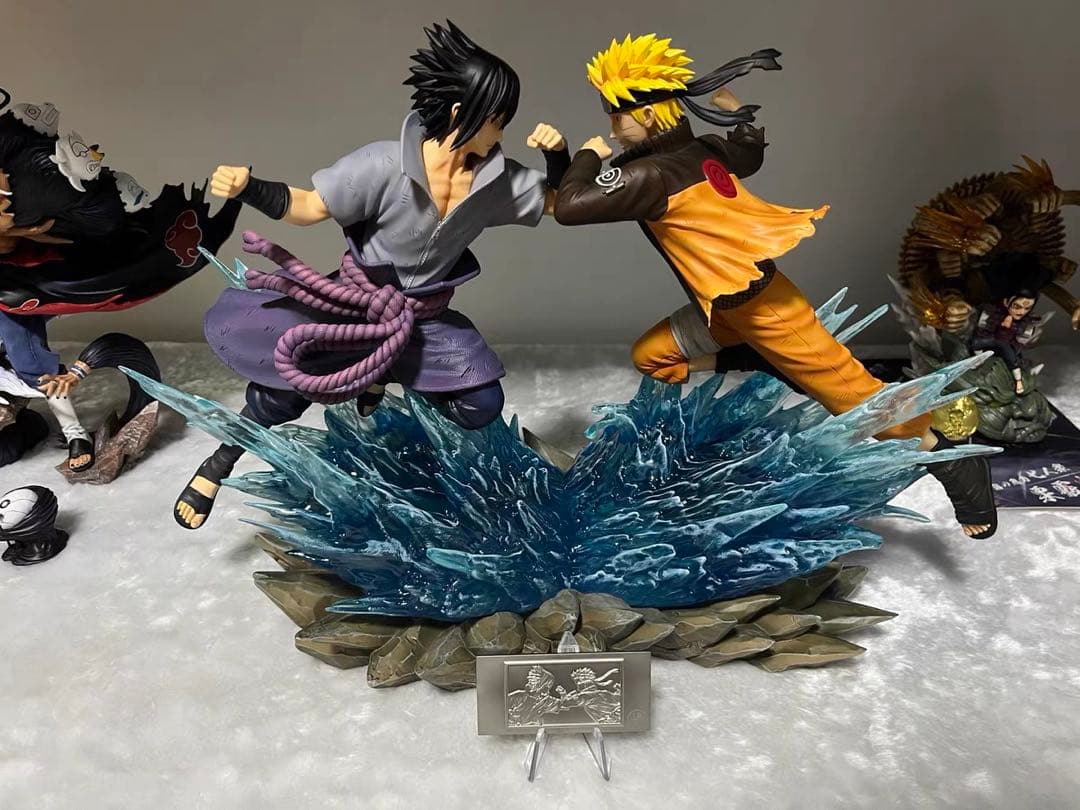 ナルト NARUTO フィギュア ガレージキット ナルト　サスケ