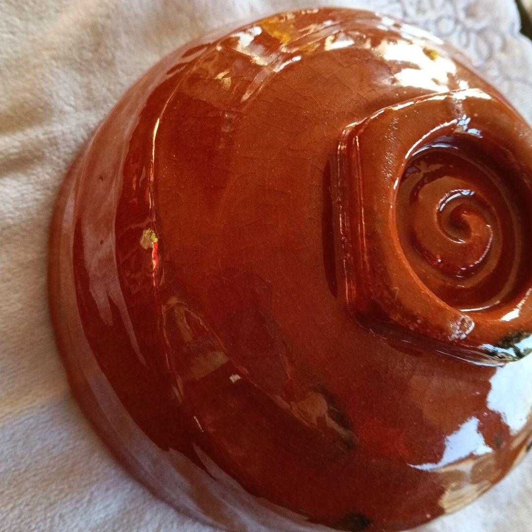 佐々木松楽作　赤楽茶碗