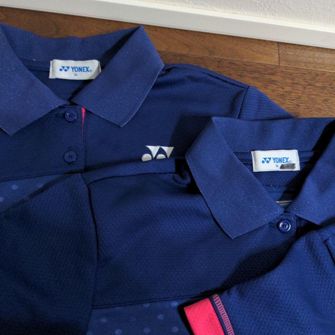 ヨネックス　ポロシャツ　4枚セット　青　水玉М
