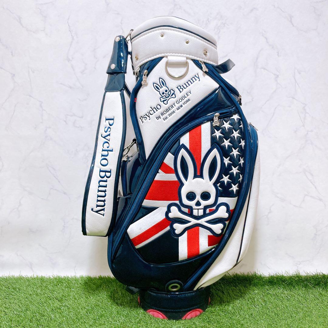 M サイコバニー　ゴルフクラブケース　キャディーバッグ　トリコロール　9型