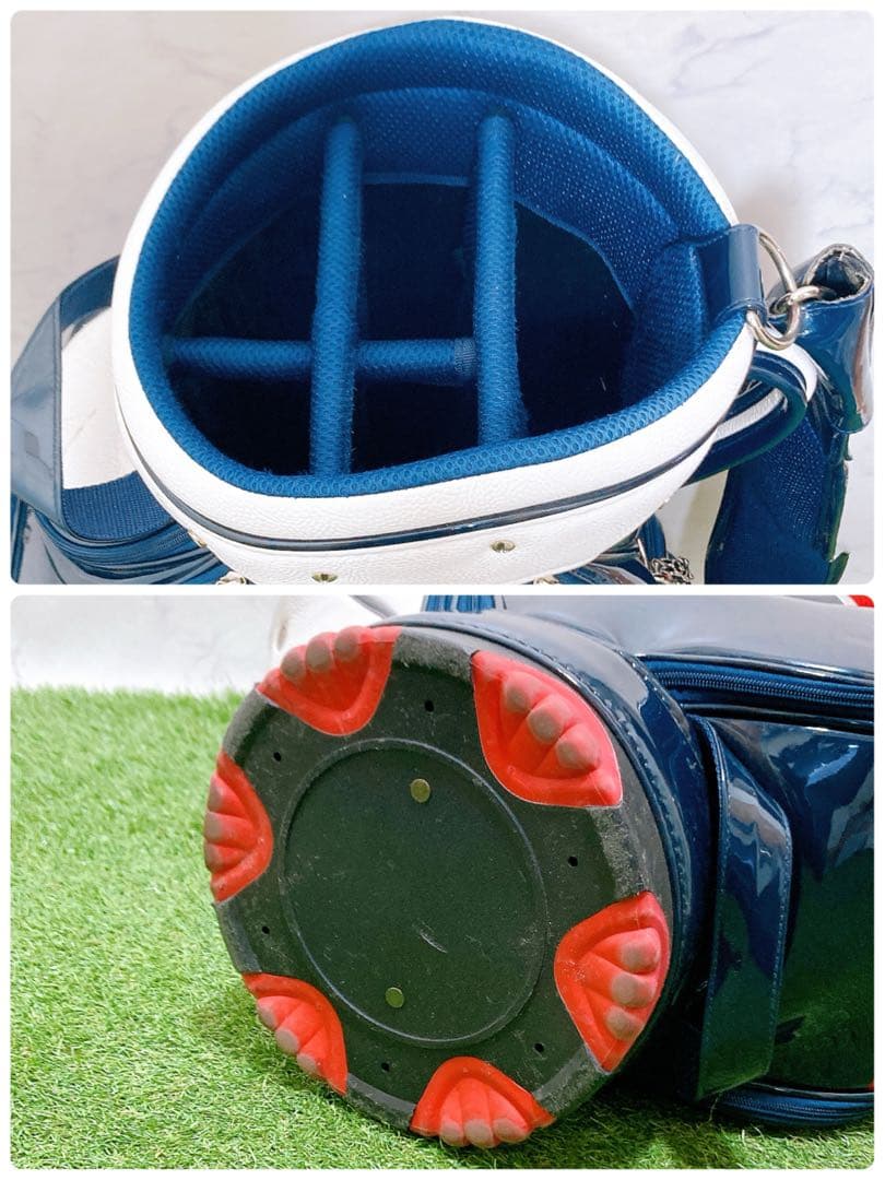 M サイコバニー　ゴルフクラブケース　キャディーバッグ　トリコロール　9型