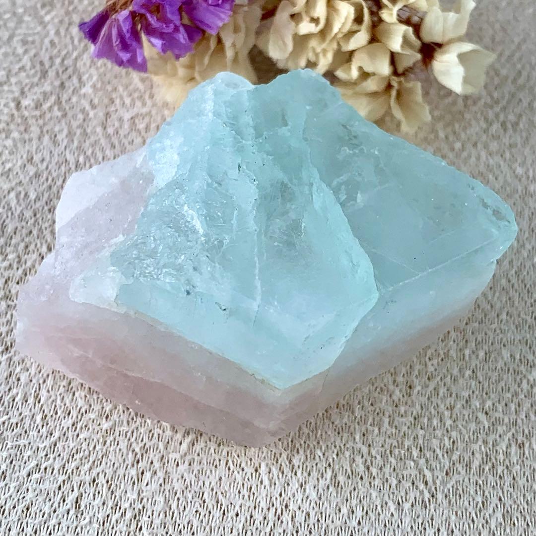 モルガマリン/バイカラーベリルH/モルガナイト×アクアマリン 原石